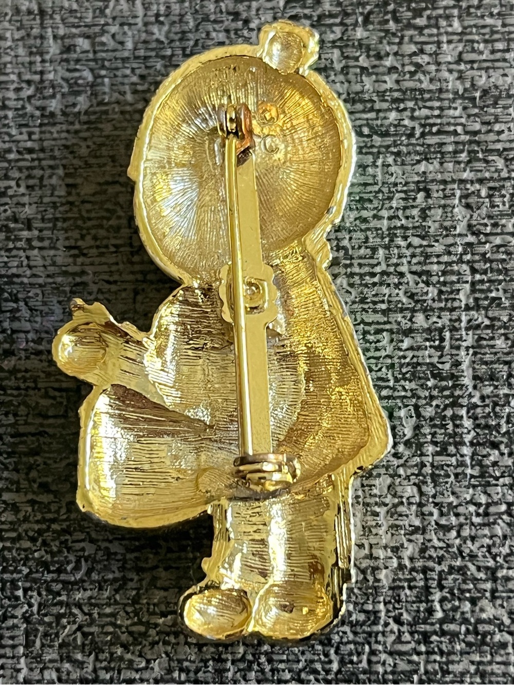 Vintage metal enamel brooch - Picture 2 of 3